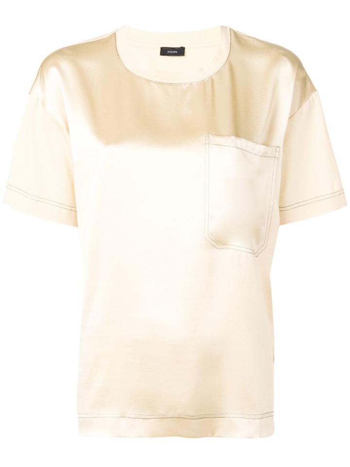 Joseph Jersey Satin T-shirt - Neutrals