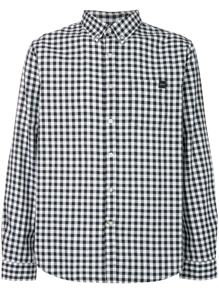 Edwin Checked Button-down Shirt - Black