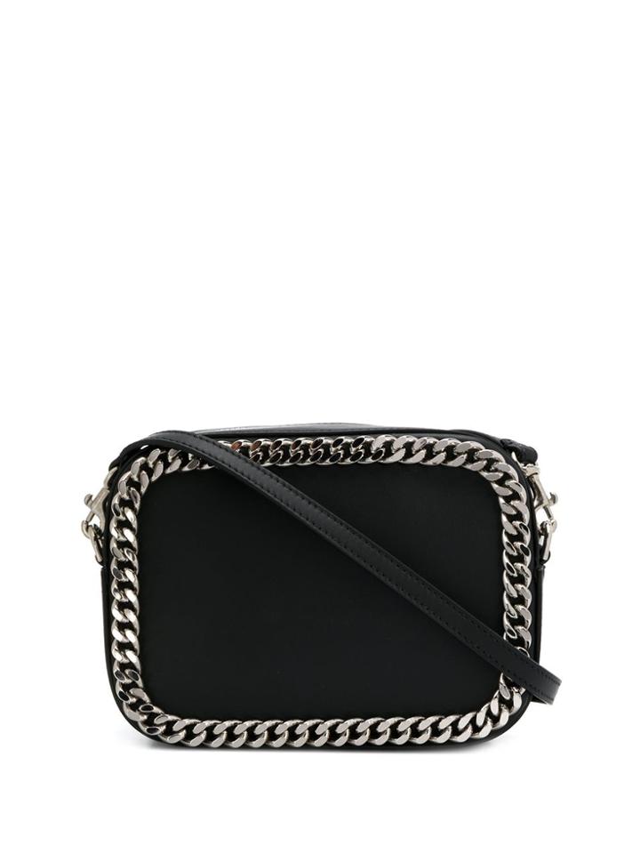Casadei Chain Detail Shoulder Bag - Black
