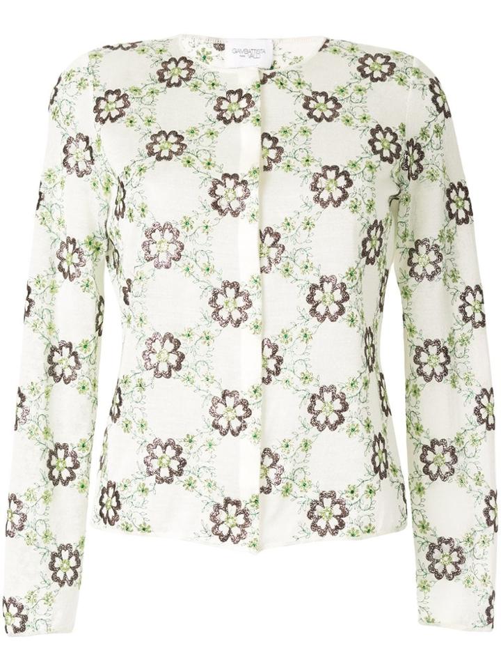 Giambattista Valli Floral Embroidered Cardigan - Multicolour