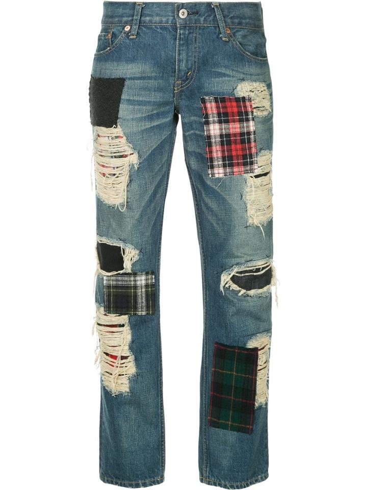 Junya Watanabe Comme Des Garçons Vintage Patch Embellished Jeans -
