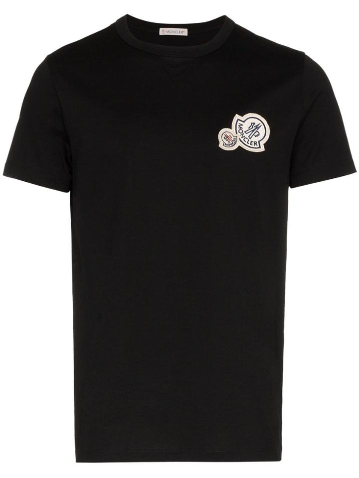 Moncler Monc Sml Logo Ss Tee Blk - Black