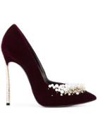 Casadei Embellished Blade Pumps - Red