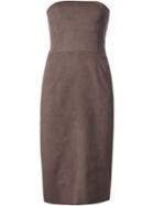 Halston Heritage Strapless Dress