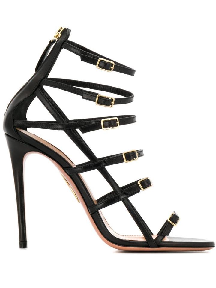 Aquazzura Super Model 105mm Sandals - Black