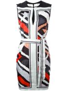Emilio Pucci Stripe Motif Sleeveless Dress - Multicolour
