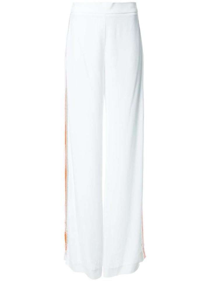 Manning Cartell Side Stripe Trousers, Women's, Size: 6, White, Viscose Crepe