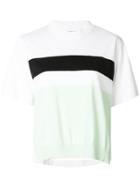 Sportmax Colour Block Knitted Top - White