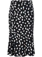Altuzarra Polka Dot Skirt, Women's, Size: 38, Black, Viscose/polyimide/spandex/elastane
