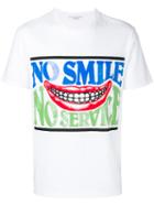Stella Mccartney - No Smile No Service Print T-shirt - Men - Cotton - L, White, Cotton