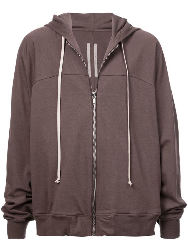 Rick Owens Zipped Hooded Sweatshirt - Pink & Purple