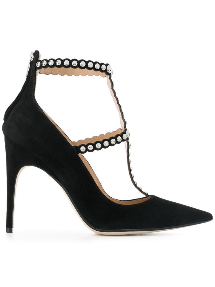 Sergio Rossi Embellished Studded Pumps - Black