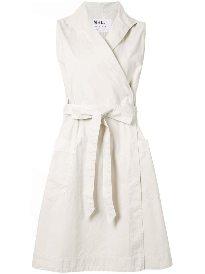 Margaret Howell Wrap Tie-waist Dress - Neutrals