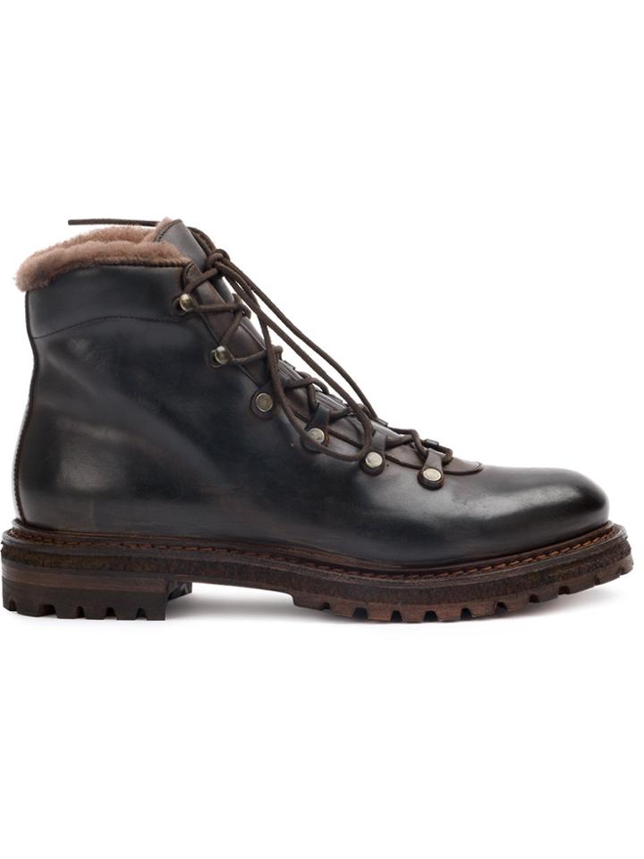 Silvano Sassetti Faux Fur Lined Boots - Brown