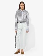 Proenza Schouler Pswl Graphic Stripe Shirt - Black