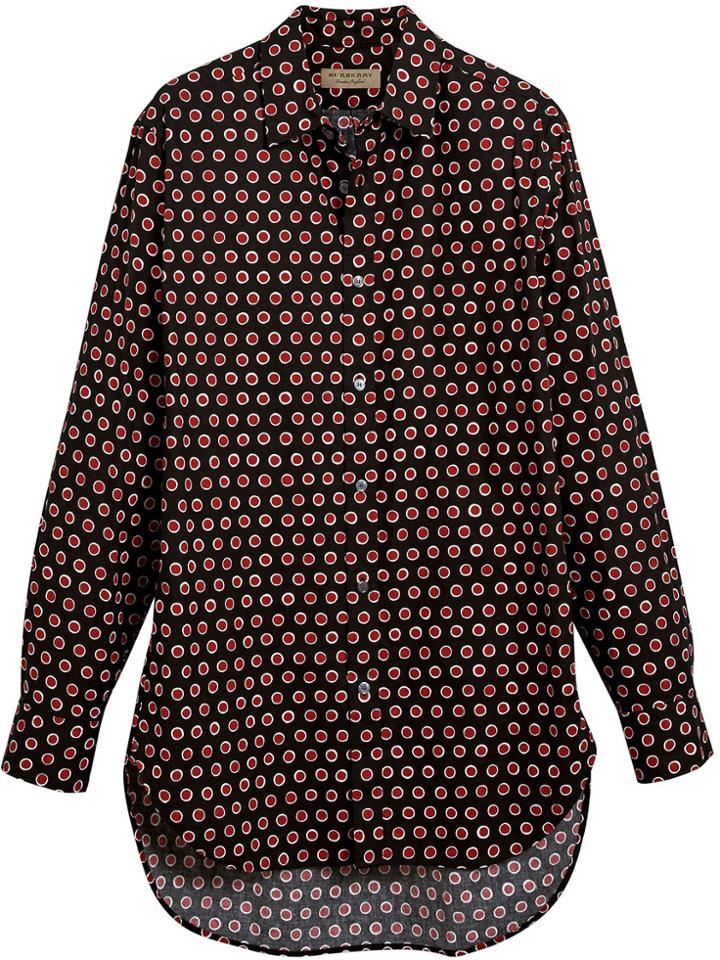 Burberry Spot Print Shirt - Black
