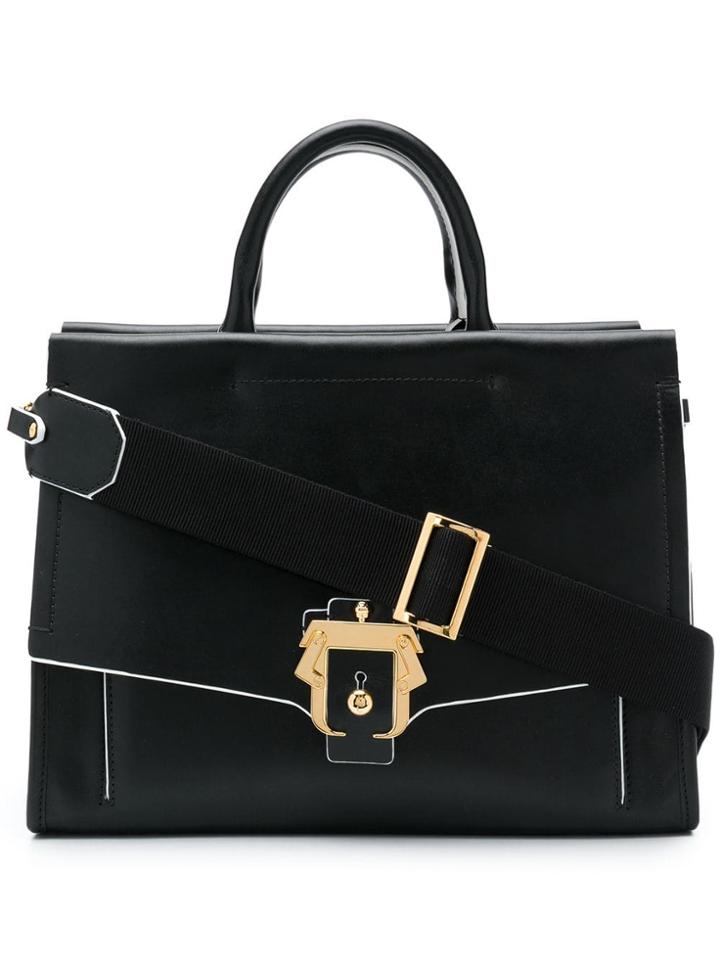 Paula Cademartori Buckled Classic Tote - Black