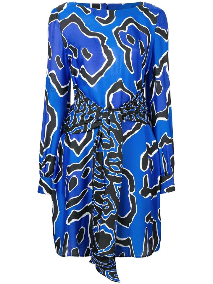 Just Cavalli Panther Print Dress - Blue