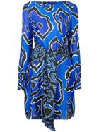 Just Cavalli Panther Print Dress - Blue