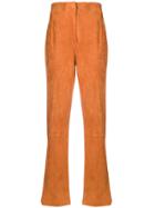 Alberta Ferretti Straight Leg Trousers - Orange