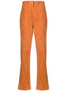 Alberta Ferretti Straight Leg Trousers - Orange