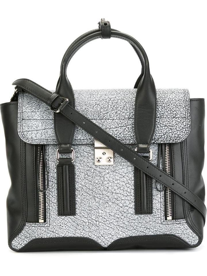 3.1 Phillip Lim Medium Pashli Satchel, Women's, Black, Calf Leather