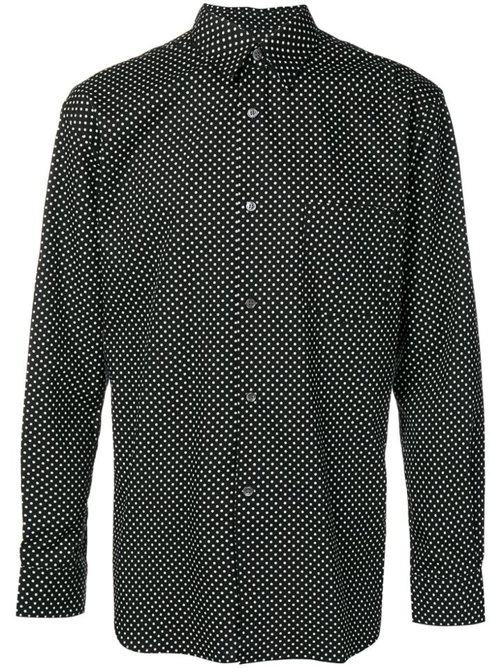 Comme Des Garçons Shirt Micro Polka Dot Shirt - Black