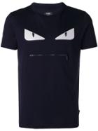 Fendi Embroidered Bag Bugs T-shirt - Blue