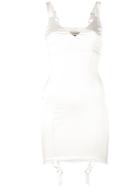 Murmur - Suspenders Applique Fitted Dress - Women - Polyamide/polyester/spandex/elastane/acetate - 34, Nude/neutrals, Polyamide/polyester/spandex/elastane/acetate