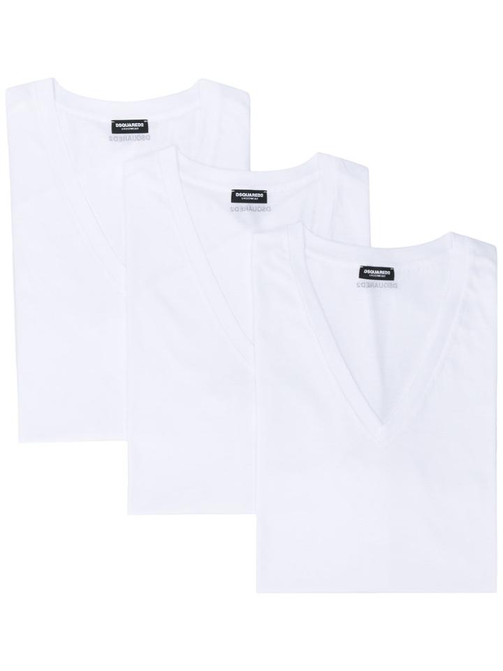 Dsquared2 Pack Of 3 T-shirts - White