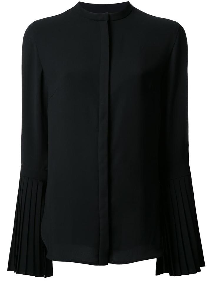 Le Ciel Bleu Pleated Cuff Blouse, Women's, Size: 36, Black, Polyester