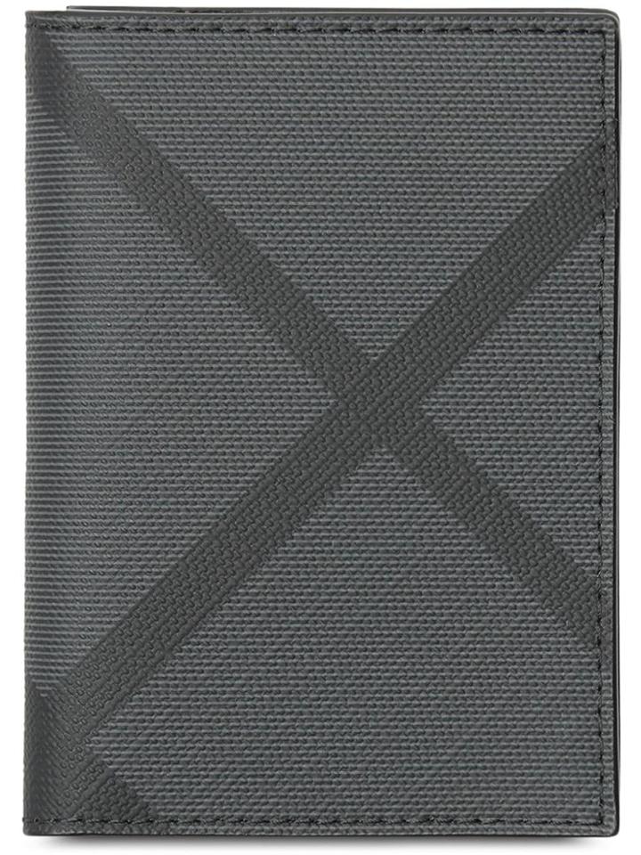 Burberry London Check Folding Card Case - Grey