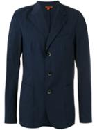 Barena Three Button Blazer, Men's, Size: 52, Blue, Cotton/polyamide/spandex/elastane
