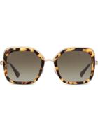 Prada Eyewear Oversized Square Sunglasses - Brown