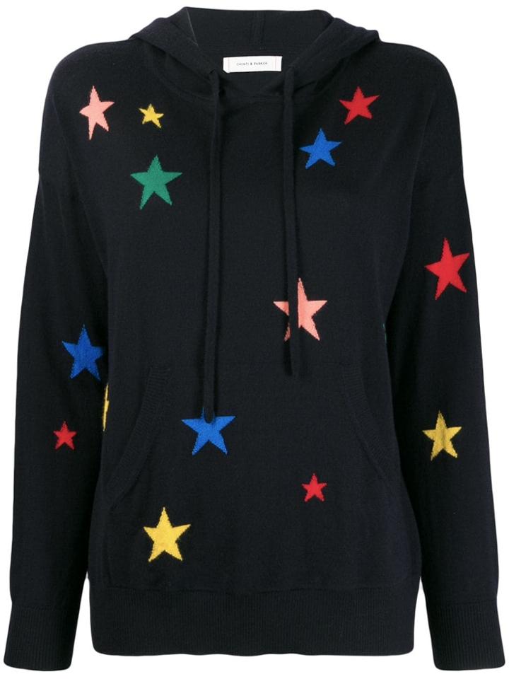 Chinti & Parker Star Print Hoodie - Blue