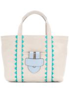Tila March Simple Bag S Zigzag Tote Baf - Nude & Neutrals