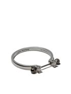 Delfina Delettrez 18kt White Gold Two In One Pierced Diamond Ring -