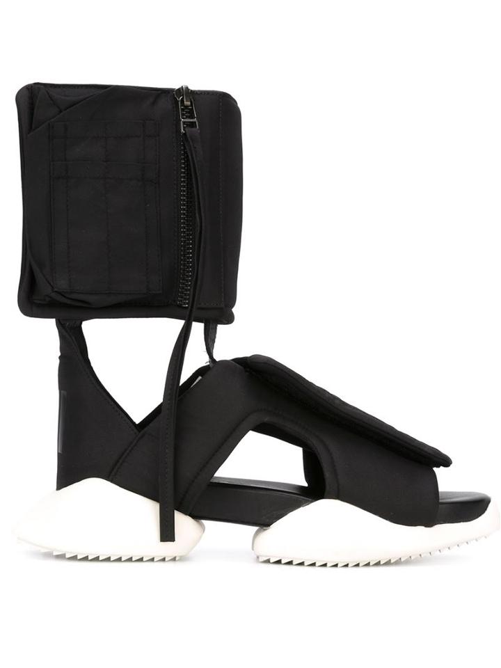 Rick Owens Rick Owens X Adidas Cargo Sandals, Adult Unisex, Size: 10, Black, Polyester/rubber