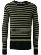 Laneus Striped Sweatshirt, Men's, Size: Large, Green, Cotton/polyamide