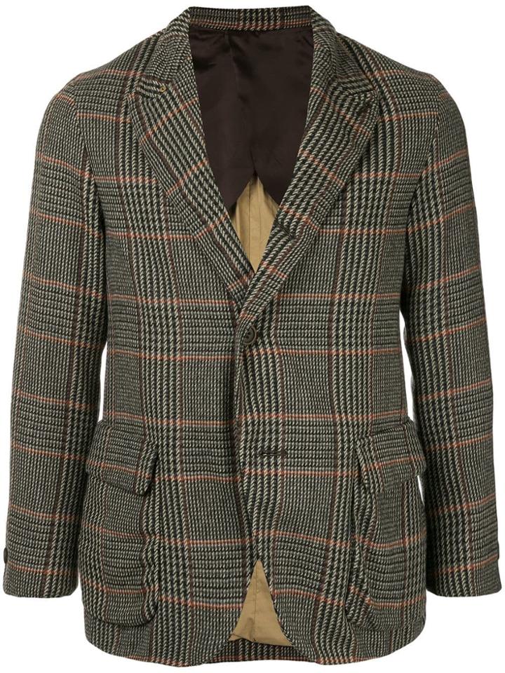Tomorrowland Check Pattern Blazer - Multicolour