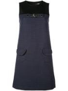 Paule Ka Sleeveless Shift Dress - Blue