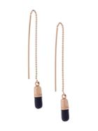 True Rocks Mini Pill Drop Earring - Navy