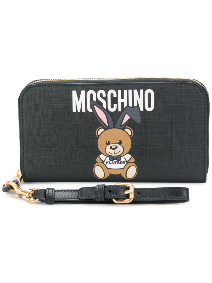 Moschino Playboy Teddy Wallet - Black