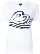 Emporio Armani Waves Print T-shirt - White
