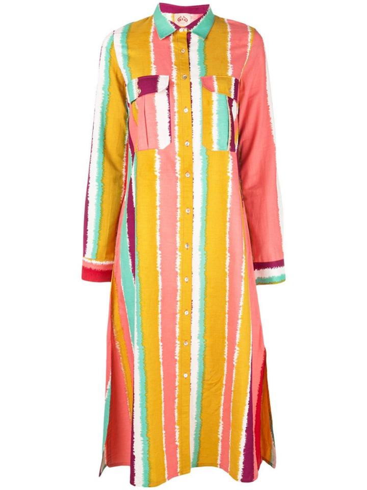 Le Sirenuse Striped Shirt Dress - Multicolour