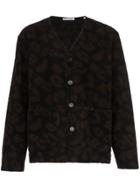 Our Legacy Leopard Print Cardigan - Black