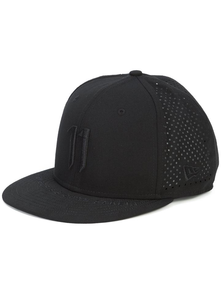 11 By Boris Bidjan Saberi Embroidered Lettering Baseball Cap - Black