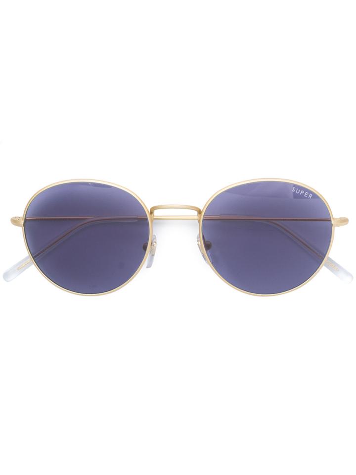 Retrosuperfuture Wire Round Sunglasses - Metallic