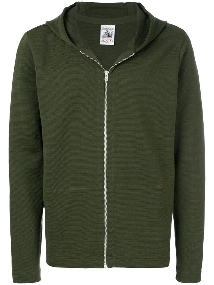 S.n.s. Herning Zipped Hoodie - Green