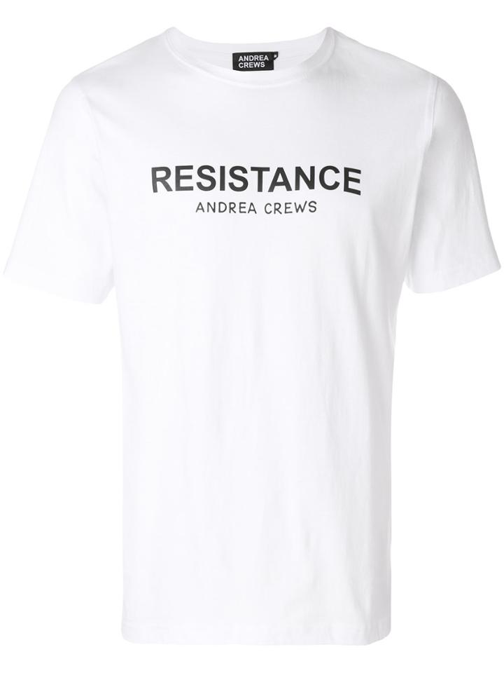 Andrea Crews Logo Patch T-shirt - White